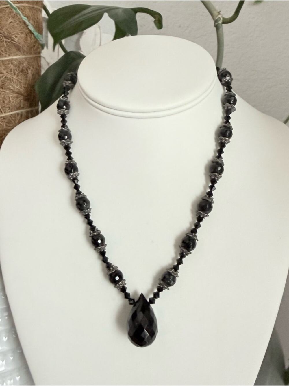 Bellagio Black Crystal Necklace